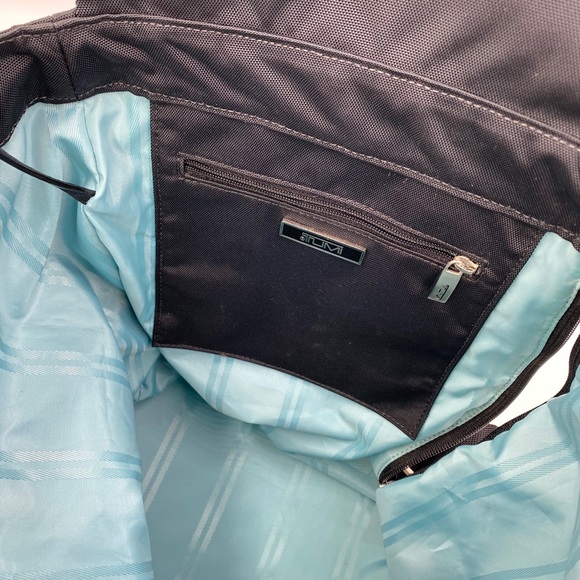 TUMI backpack, bucket Tiffany blue lining - Picture 8 of 8